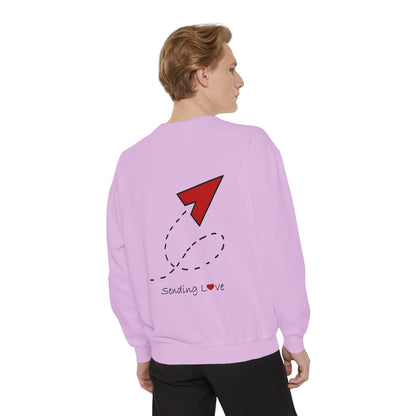 Sending Love | Unisex Garment-Dyed Sweatshirt
