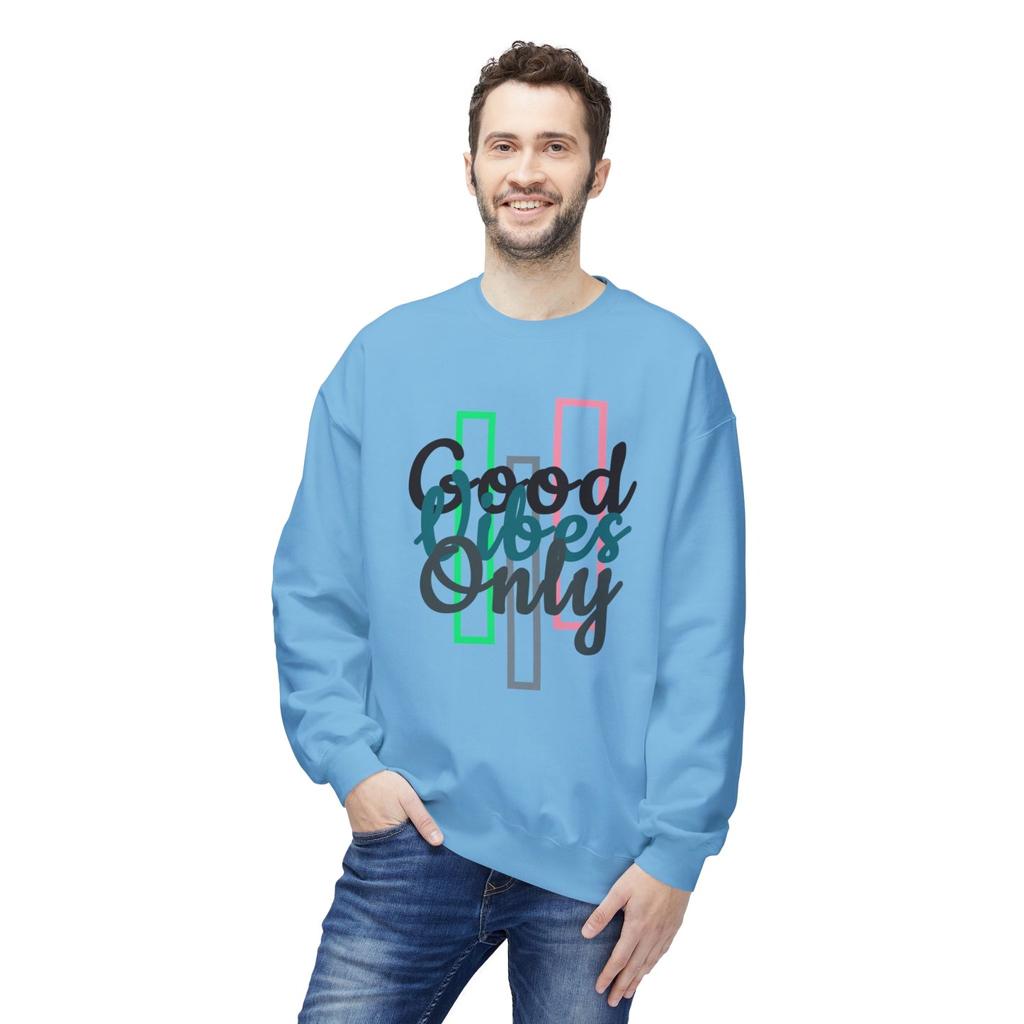 Good Vibes Only | Unisex Midweight Softstyle Fleece Crewneck Sweatshirt
