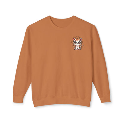 Feline Fine | Unisex Lightweight Crewneck Sweatshirt