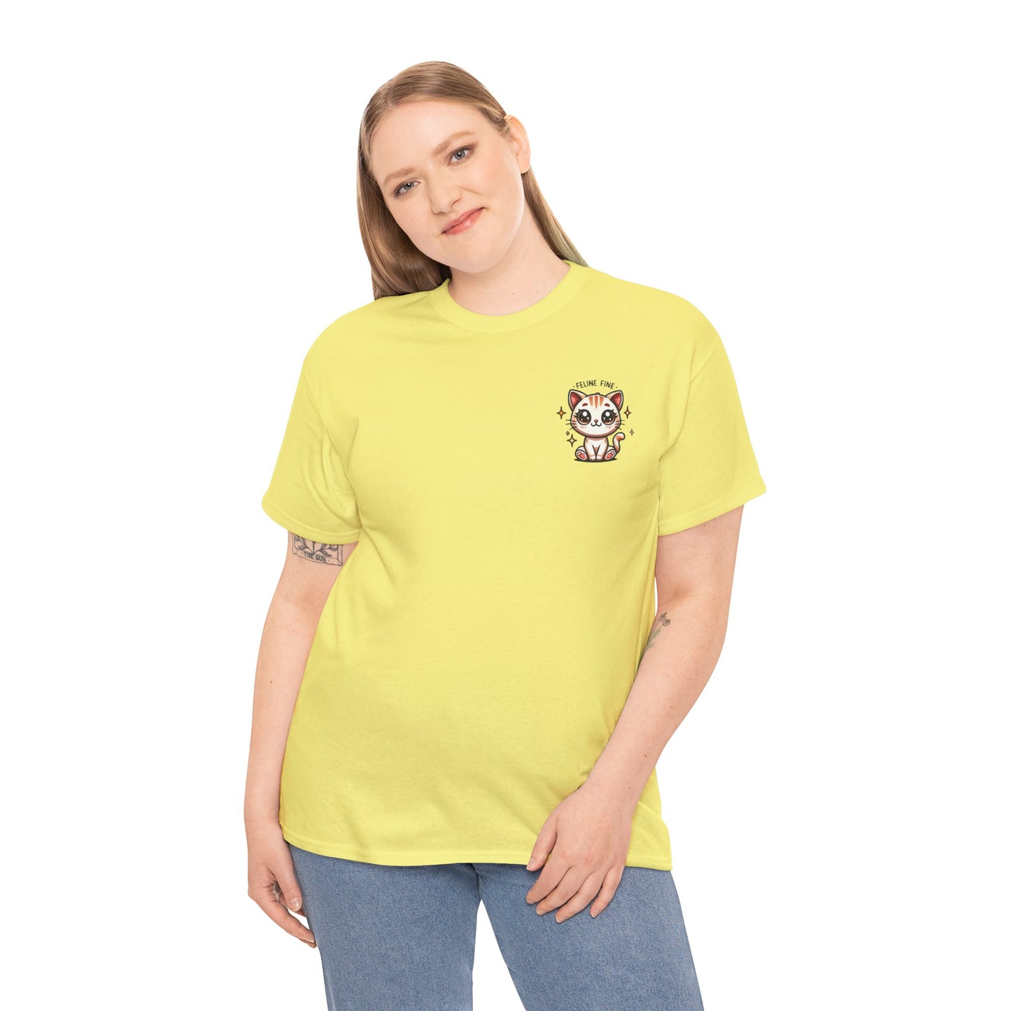 Feline Fine | Unisex Heavy Cotton Tee