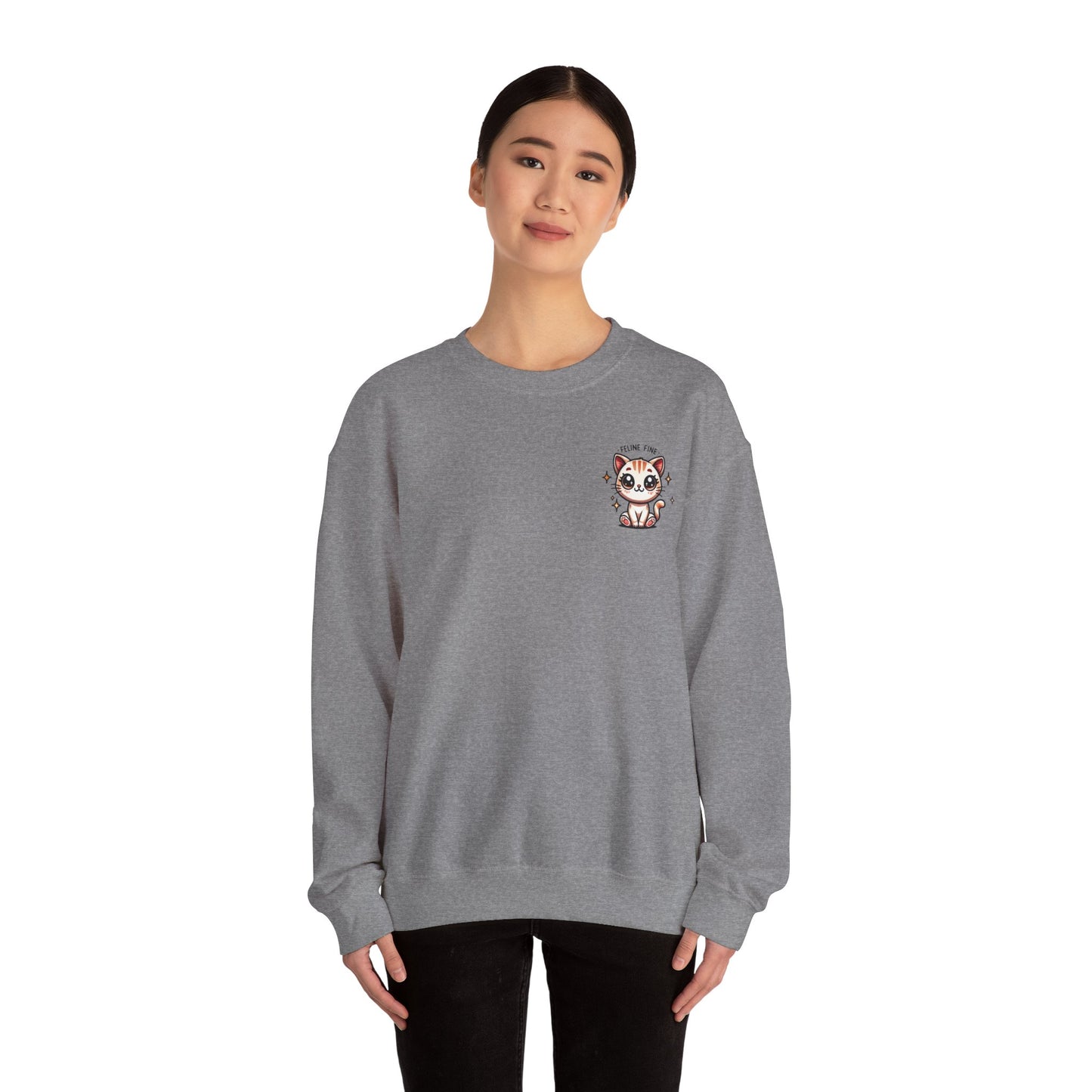 Feline Fine | Unisex Heavy Blend™ Crewneck Sweatshirt