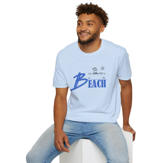 Life is Better at the Beach | Unisex Softstyle T-Shirt