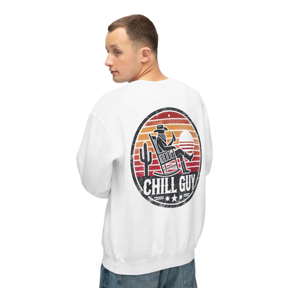 Chill Cowboy | Unisex Lightweight Crewneck Sweatshirt
