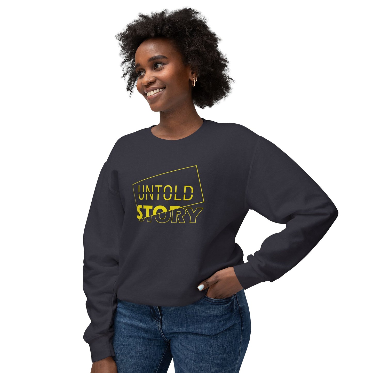 Untold Story_Unisex Lightweight Crewneck Sweatshirt