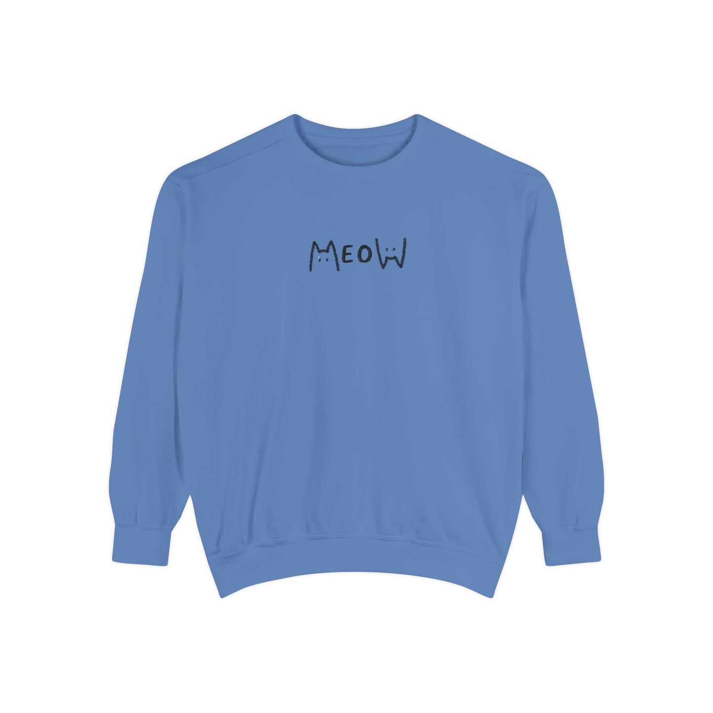Meow_Unisex Garment-Dyed Sweatshirt