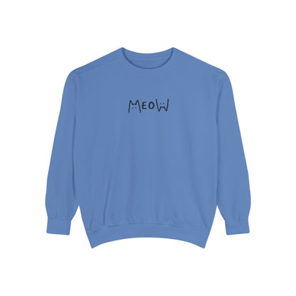 Meow_Unisex Garment-Dyed Sweatshirt
