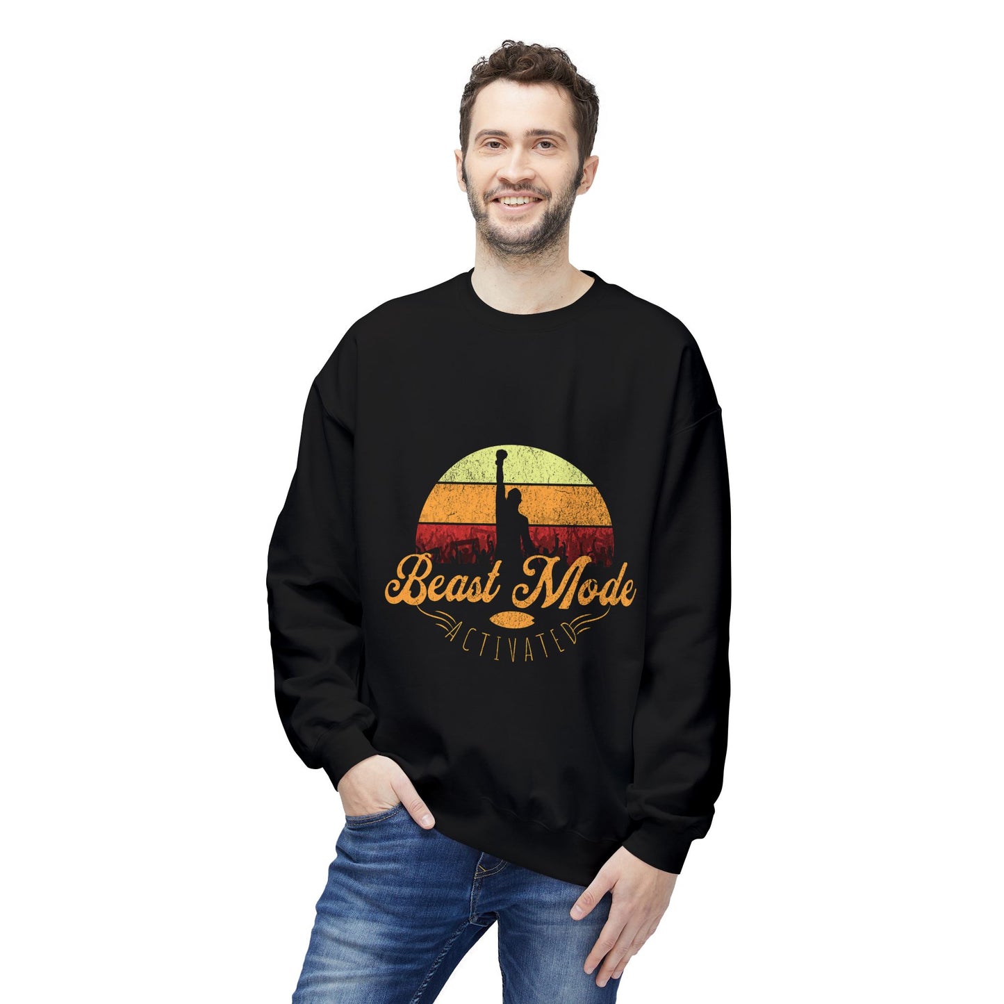 Beast Mode Activated | Unisex Midweight Softstyle Fleece Crewneck Sweatshirt