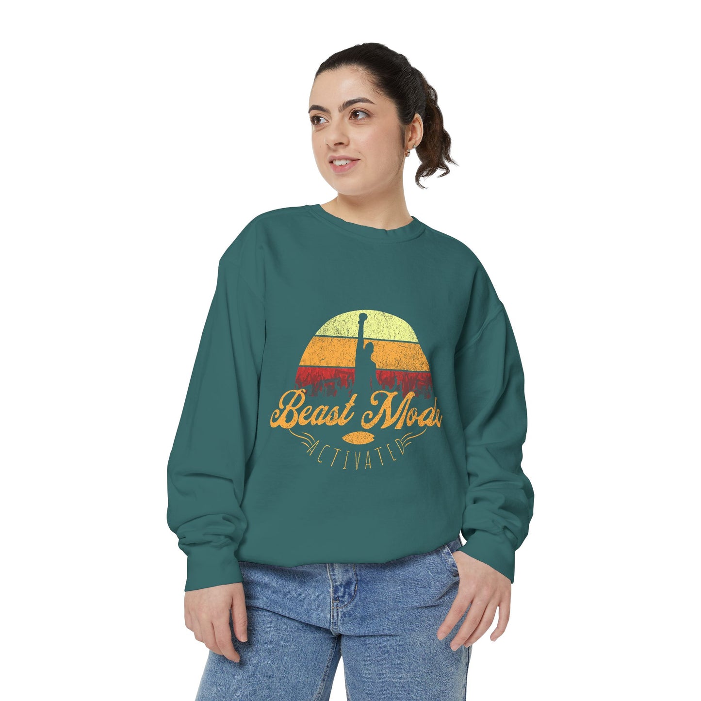 Beast Mode Activated | Unisex Garment-Dyed Sweatshirt