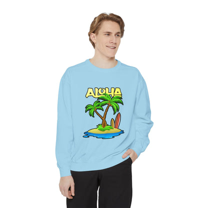 ALOHA | Unisex Garment-Dyed Sweatshirt