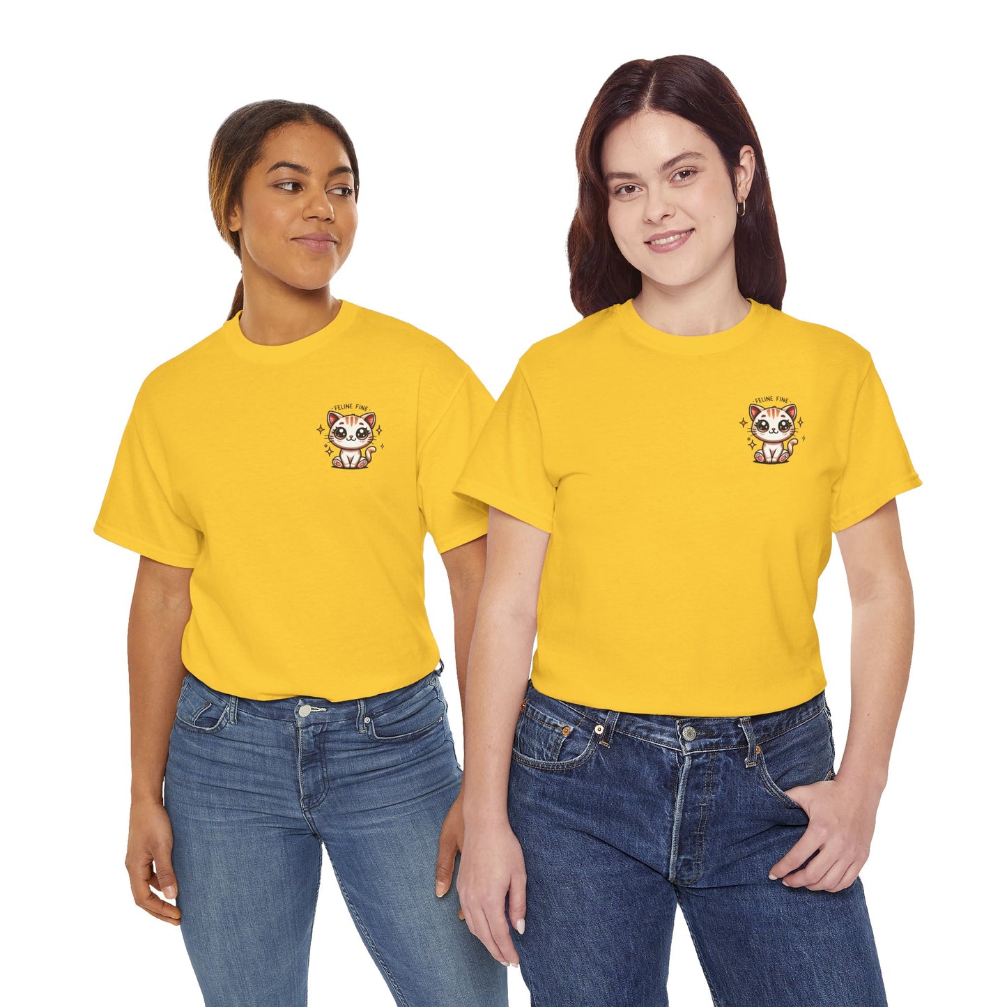 Feline Fine | Unisex Heavy Cotton Tee