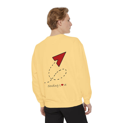 Sending Love | Unisex Garment-Dyed Sweatshirt