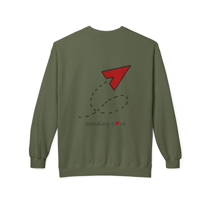 Sending Love | Unisex Midweight Softstyle Fleece Crewneck Sweatshirt