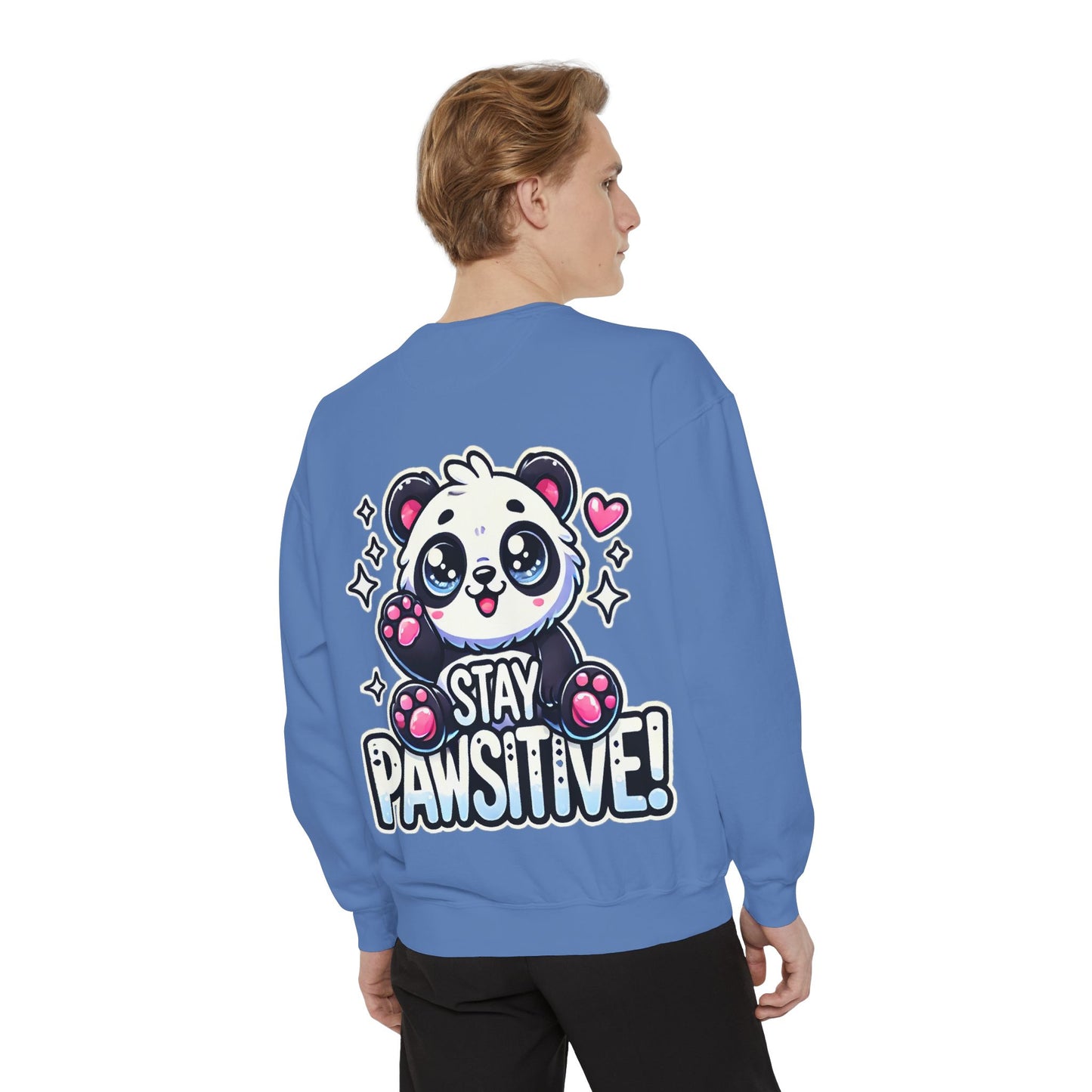 Pawsitive | Unisex Garment-Dyed Sweatshirt