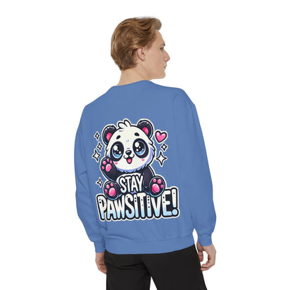 Pawsitive | Unisex Garment-Dyed Sweatshirt
