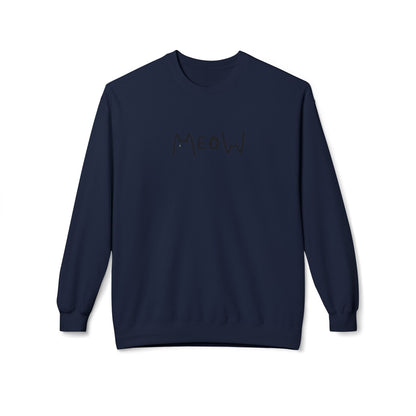 Meow_Unisex Midweight Softstyle Fleece Crewneck Sweatshirt