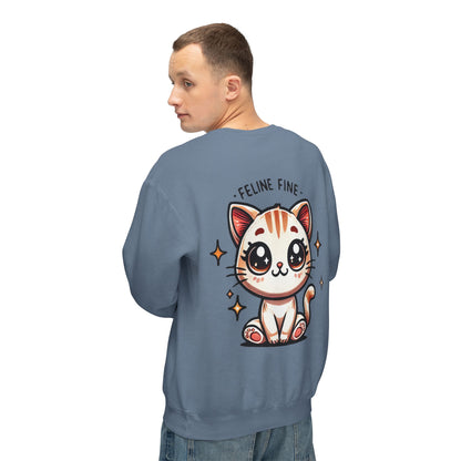 Feline Fine | Unisex Lightweight Crewneck Sweatshirt