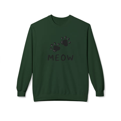 MEOW_Unisex Midweight Softstyle Fleece Crewneck Sweatshirt