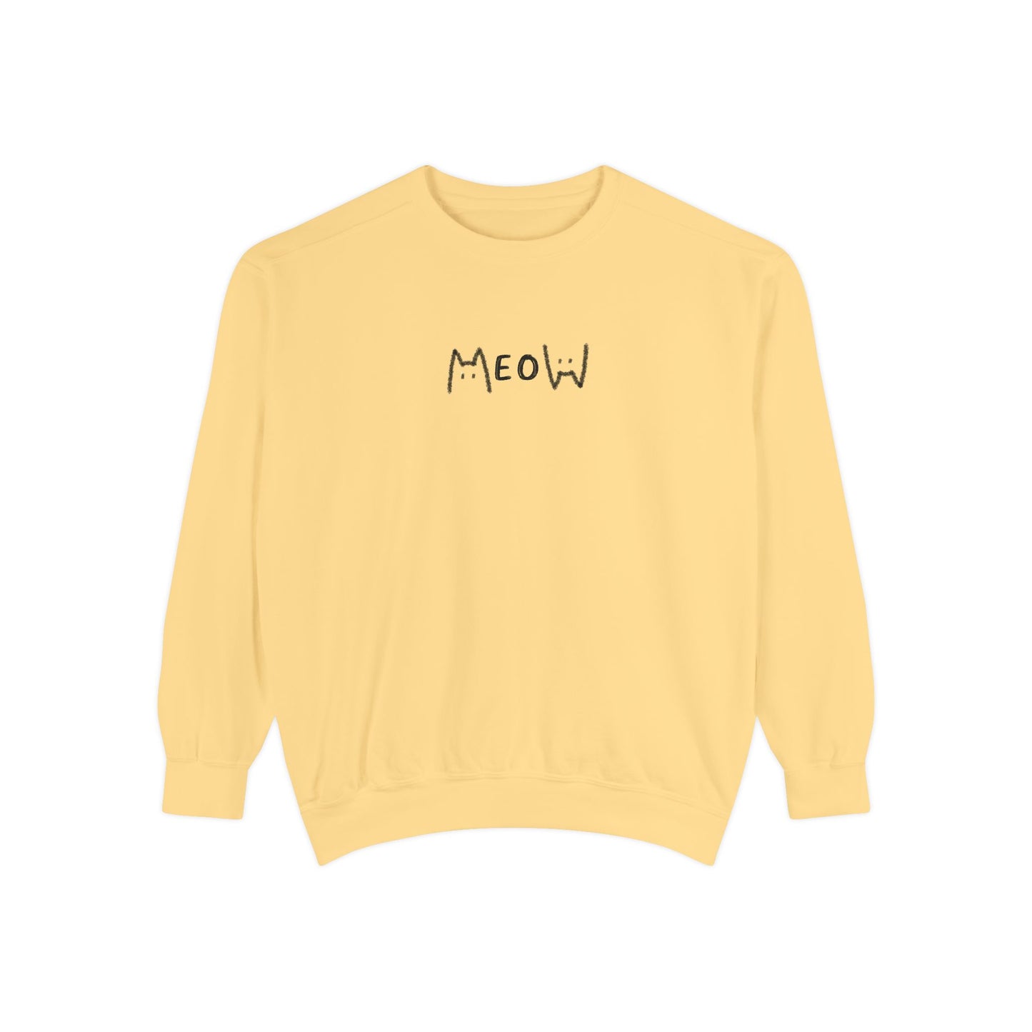 Meow_Unisex Garment-Dyed Sweatshirt