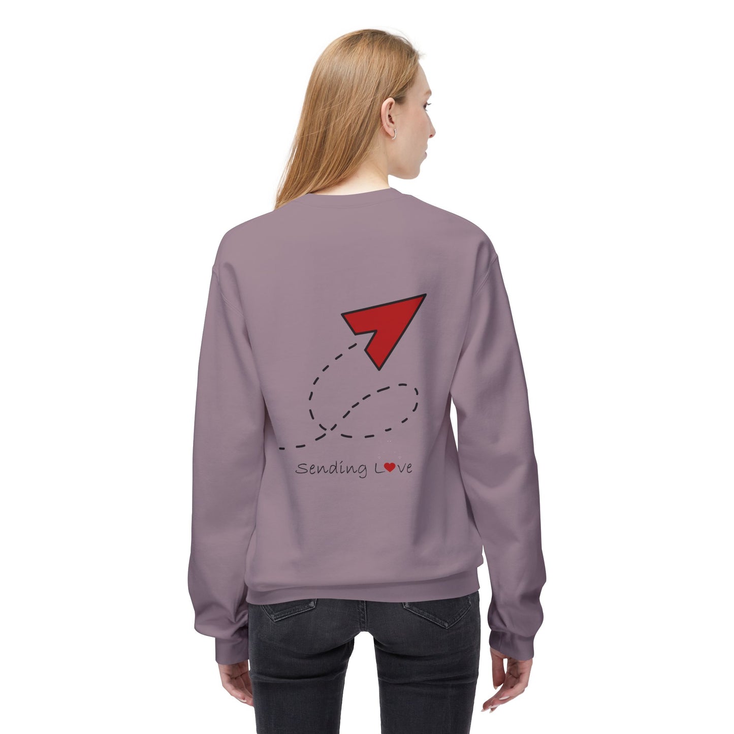 Sending Love | Unisex Midweight Softstyle Fleece Crewneck Sweatshirt