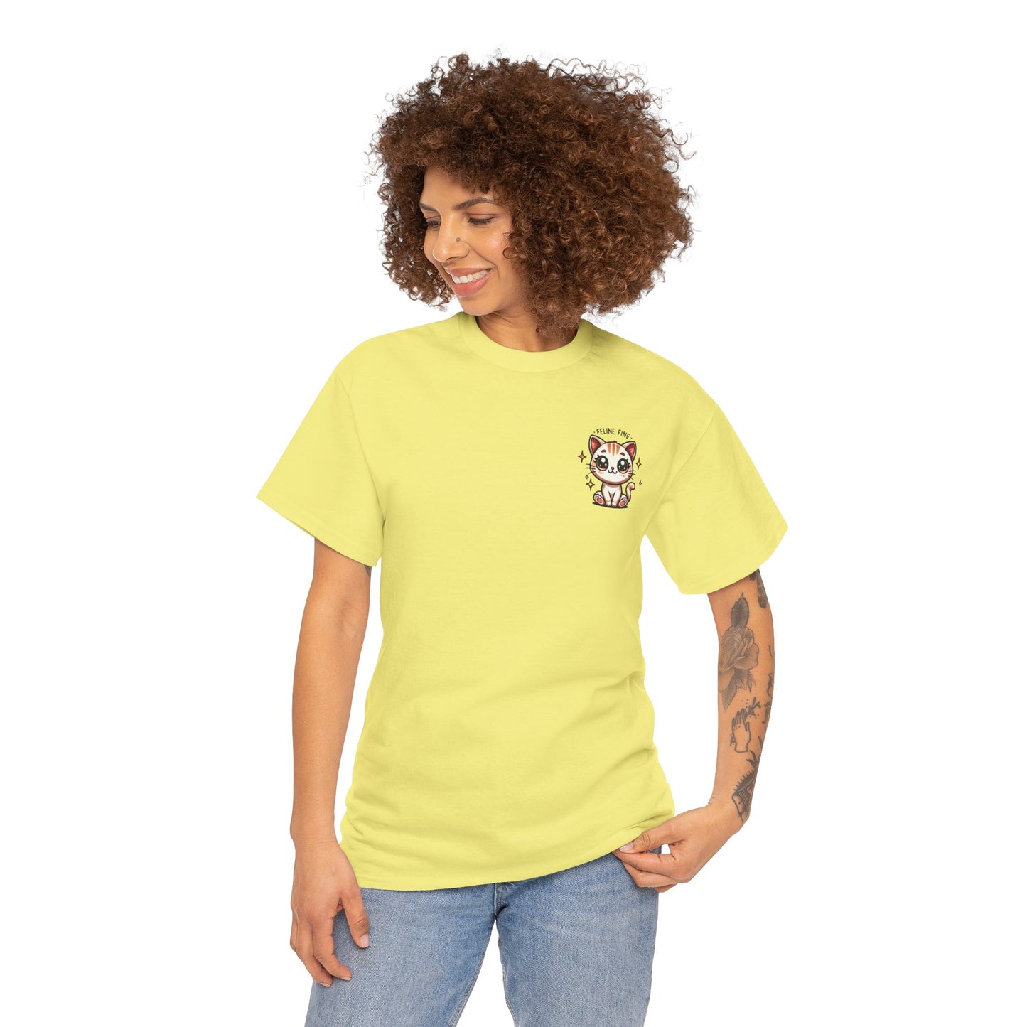 Feline Fine | Unisex Heavy Cotton Tee