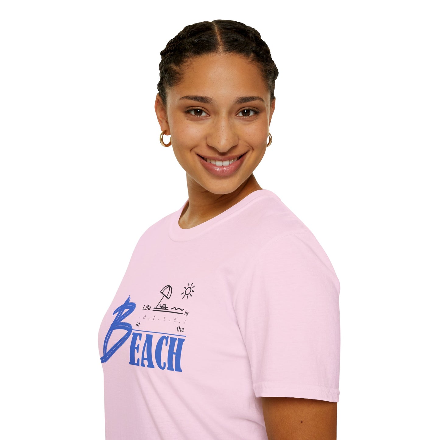 Life is Better at the Beach | Unisex Softstyle T-Shirt