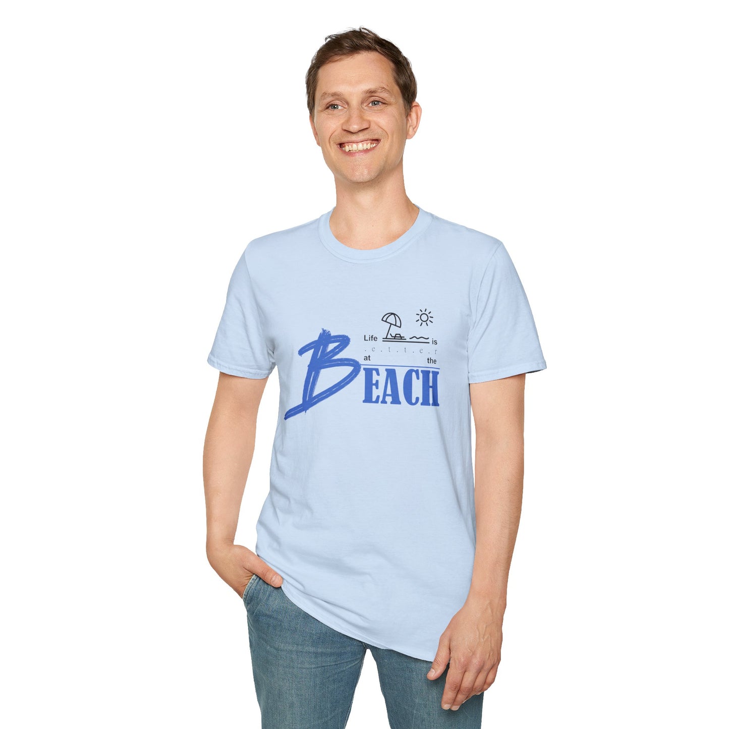 Life is Better at the Beach | Unisex Softstyle T-Shirt
