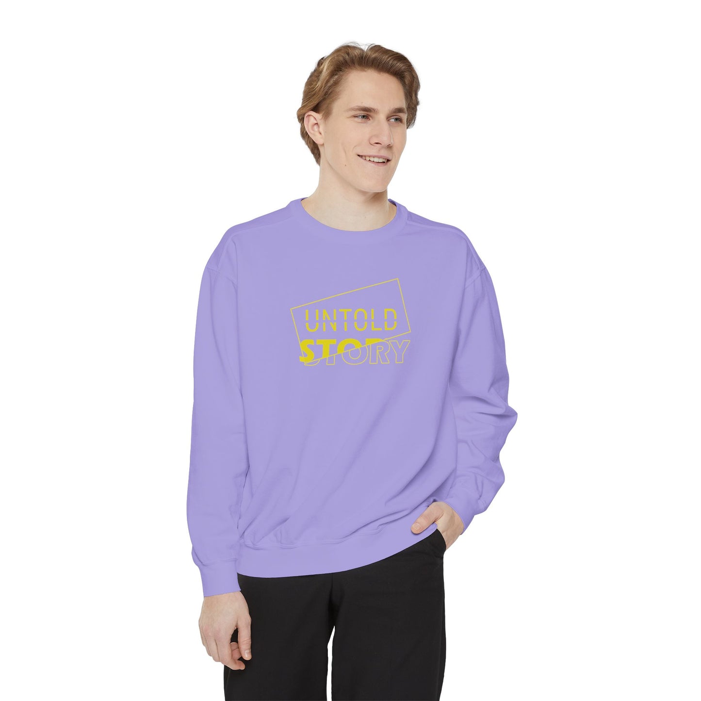 Untold Story_Unisex Garment-Dyed Sweatshirt