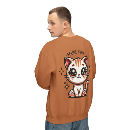 Feline Fine | Unisex Lightweight Crewneck Sweatshirt
