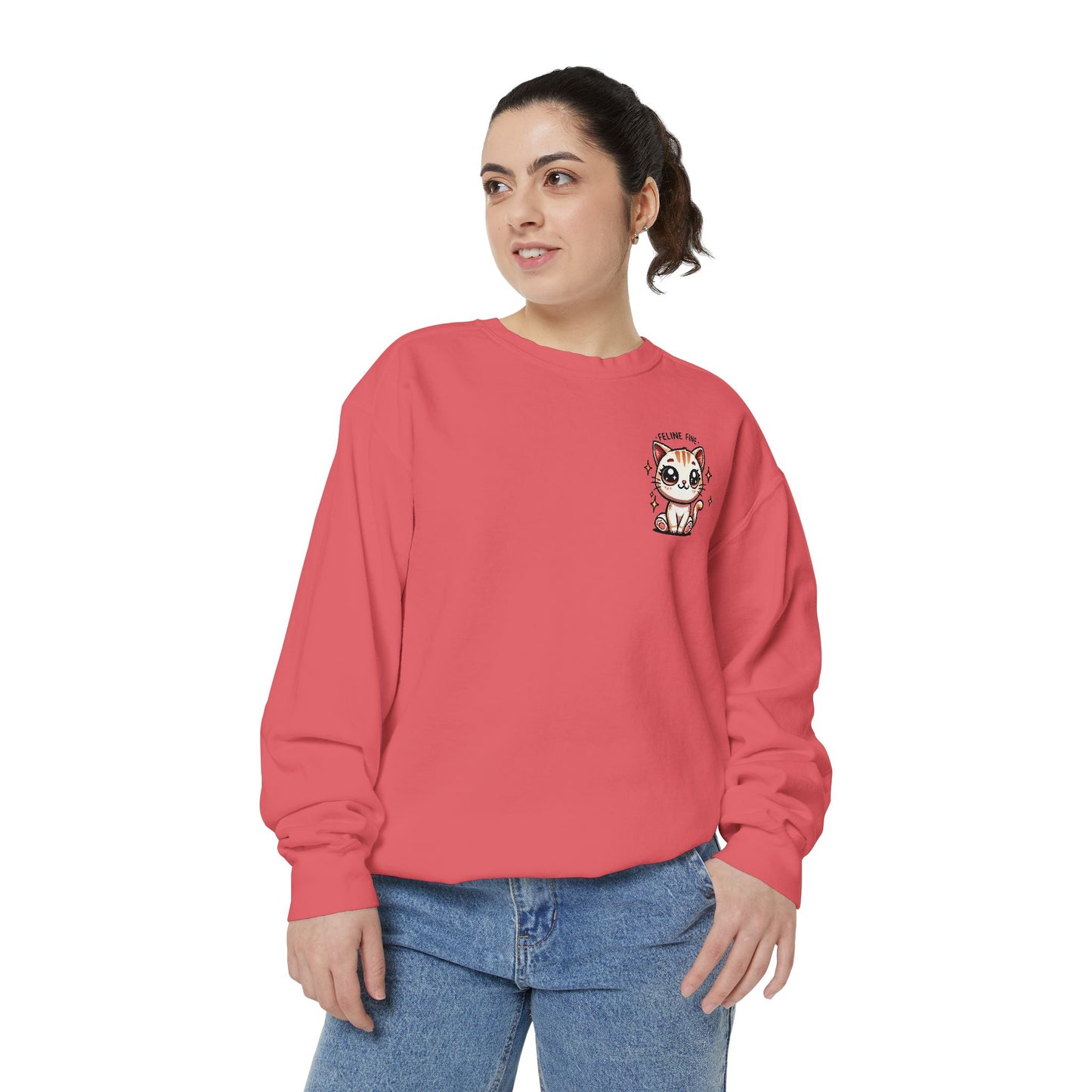 Feline Fine | Unisex Garment-Dyed Sweatshirt