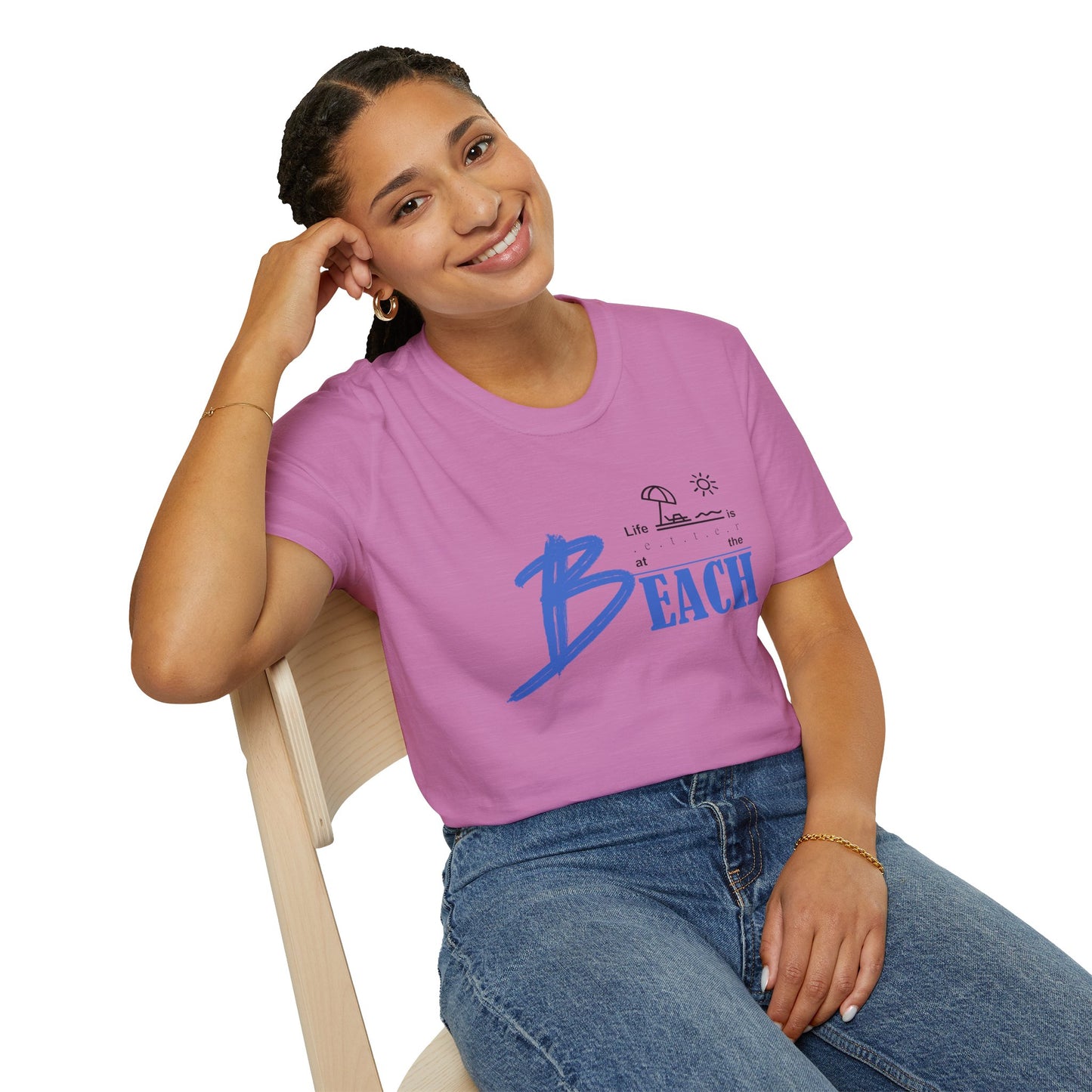 Life is Better at the Beach | Unisex Softstyle T-Shirt