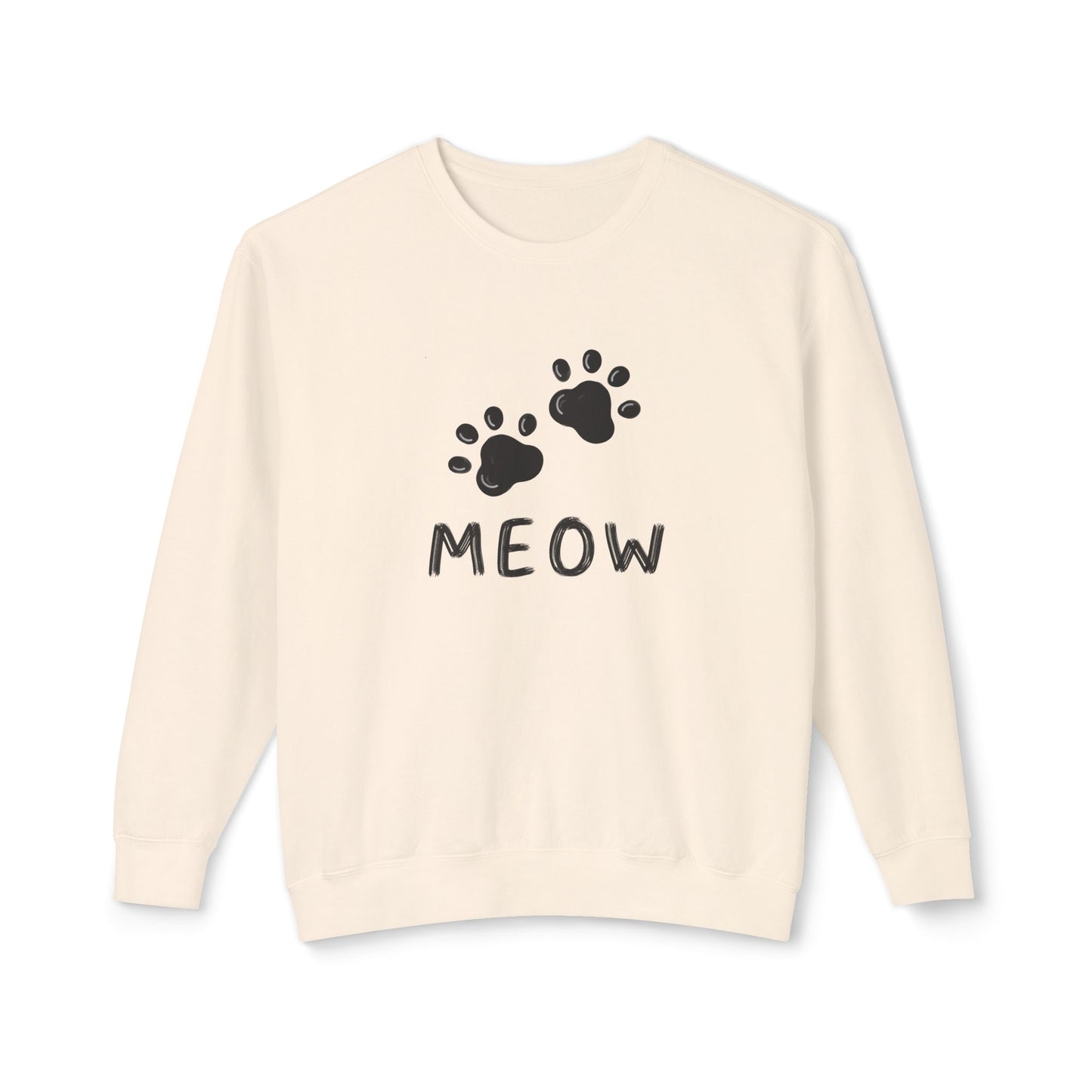 MEOW_Unisex Lightweight Crewneck Sweatshirt