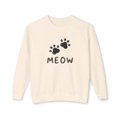 MEOW_Unisex Lightweight Crewneck Sweatshirt