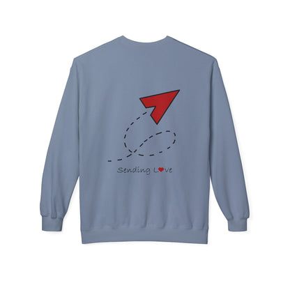 Sending Love | Unisex Midweight Softstyle Fleece Crewneck Sweatshirt