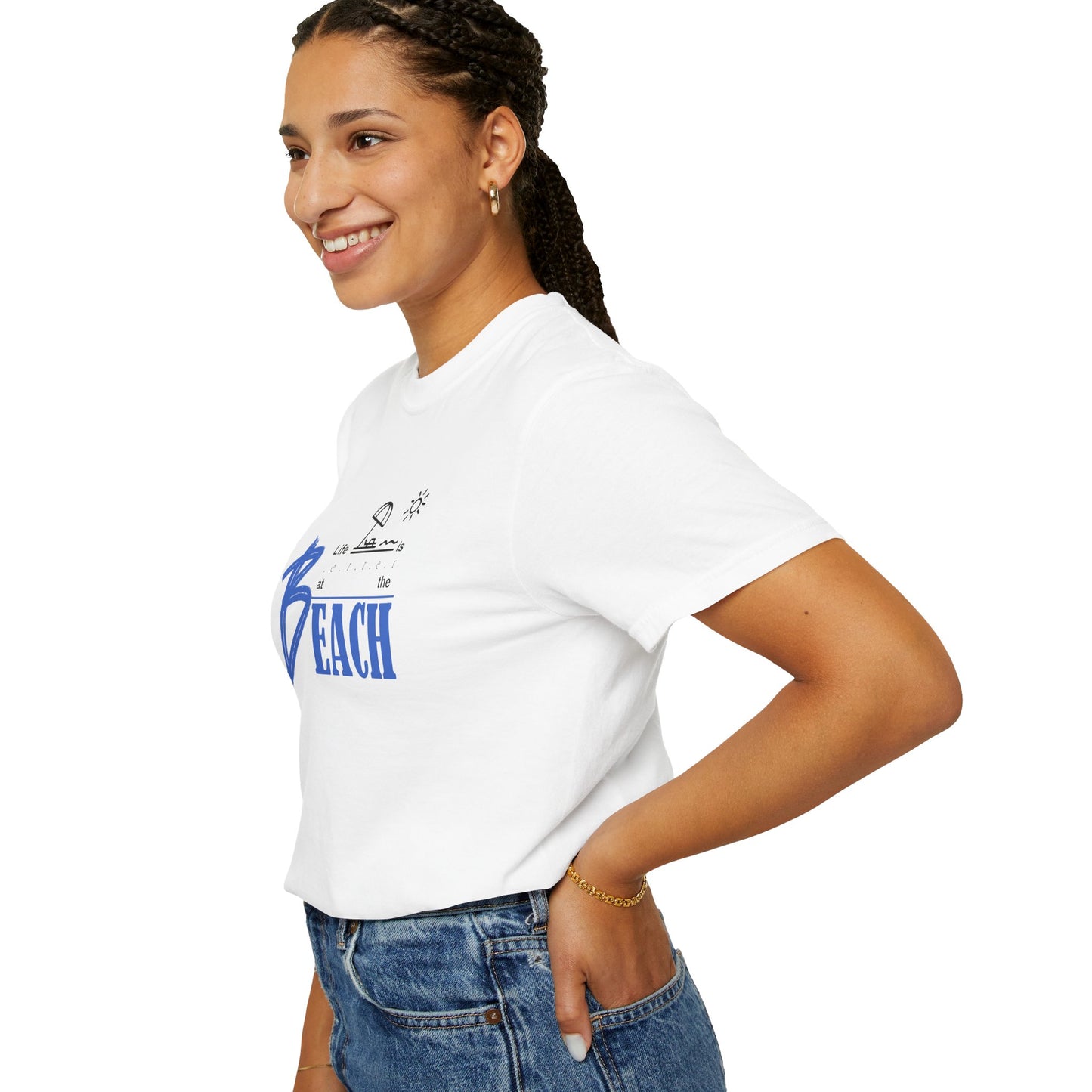 Life is Better at the Beach | Unisex Garment-Dyed T-shirt