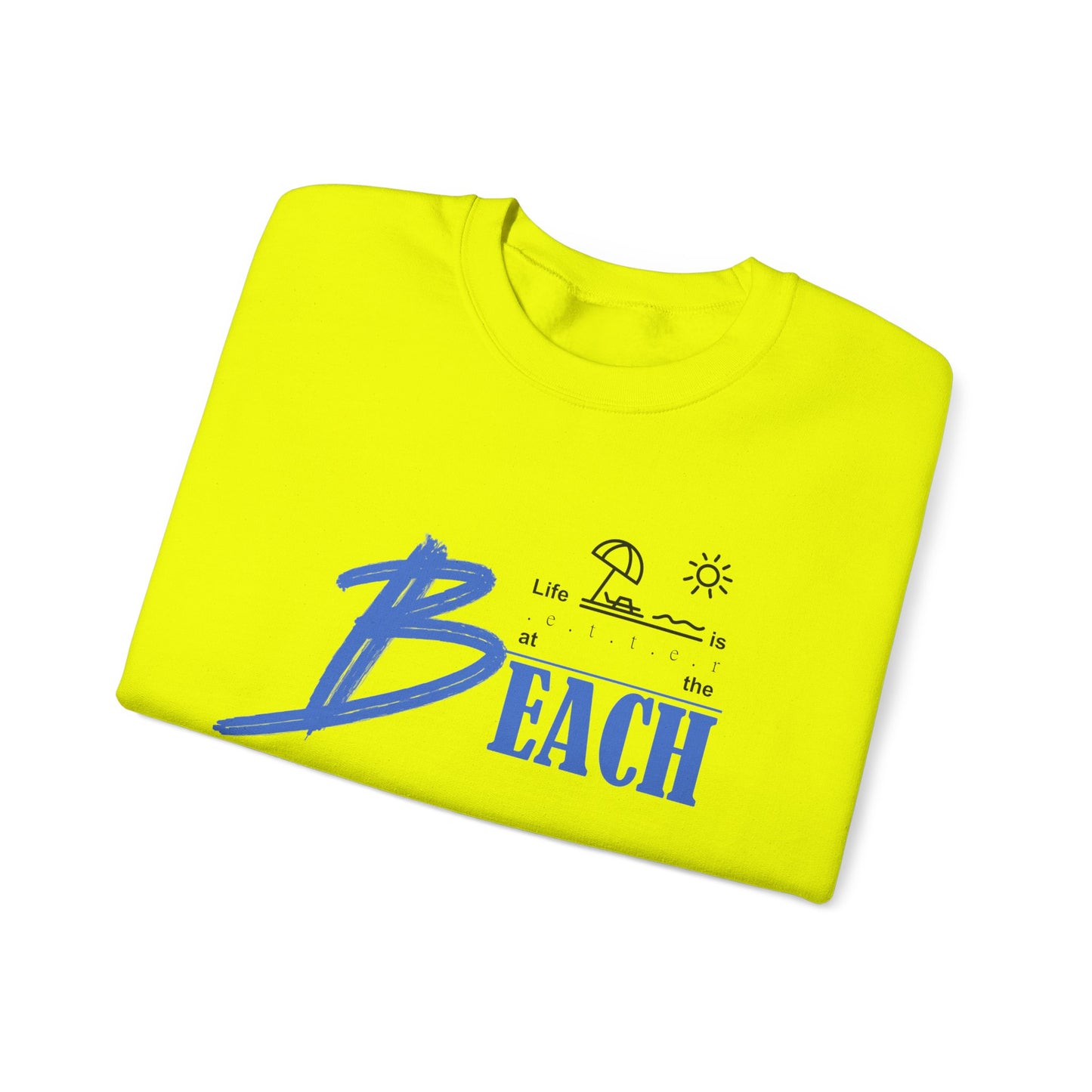 Life is Better at the Beach | Unisex Heavy Blend™ Crewneck Sweatshirt