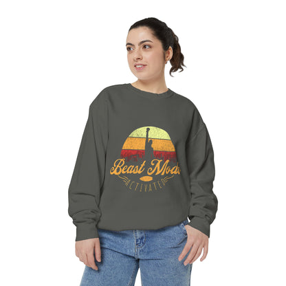 Beast Mode Activated | Unisex Garment-Dyed Sweatshirt