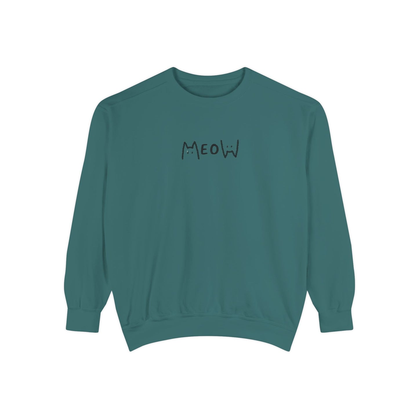 Meow_Unisex Garment-Dyed Sweatshirt