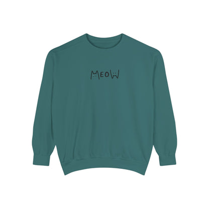 Meow_Unisex Garment-Dyed Sweatshirt