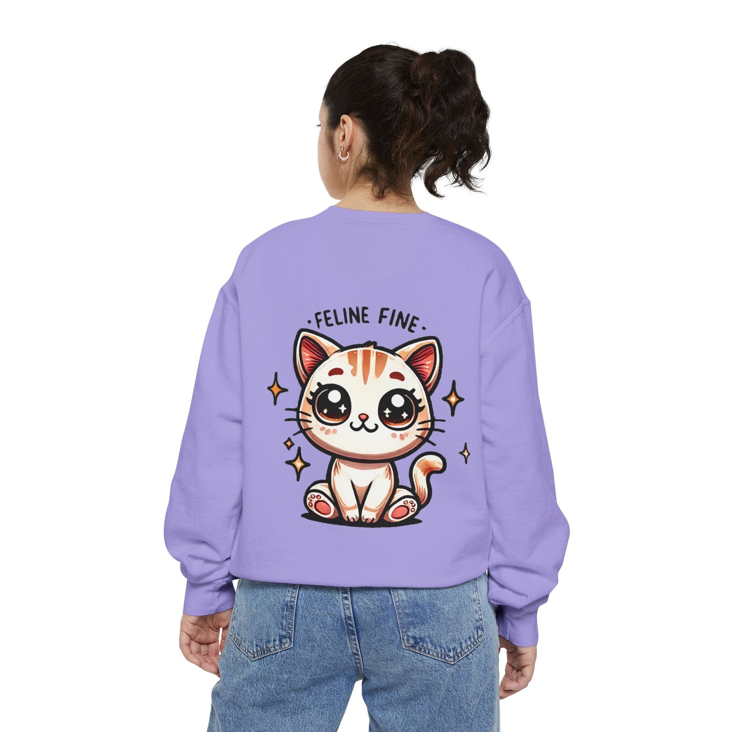 Feline Fine | Unisex Garment-Dyed Sweatshirt