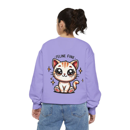 Feline Fine | Unisex Garment-Dyed Sweatshirt