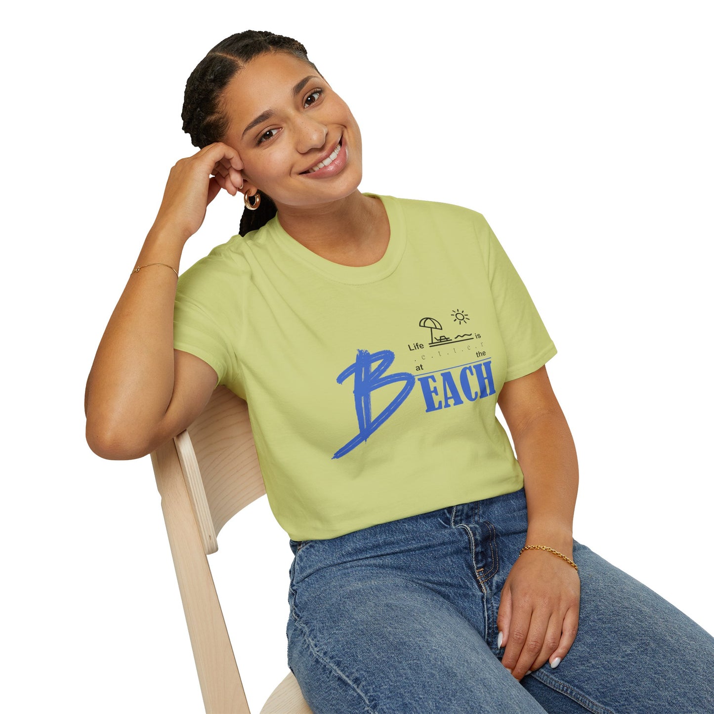 Life is Better at the Beach | Unisex Softstyle T-Shirt