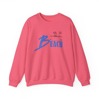 Life is Better at the Beach | Unisex Heavy Blend™ Crewneck Sweatshirt
