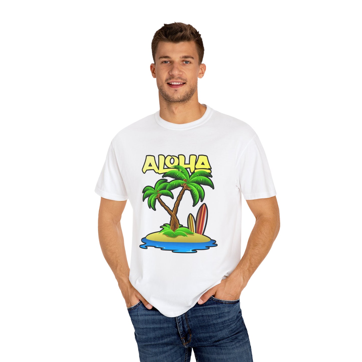ALOHA | Unisex Garment-Dyed T-shirt
