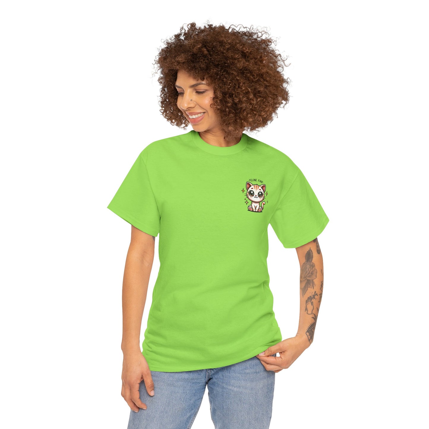 Feline Fine | Unisex Heavy Cotton Tee