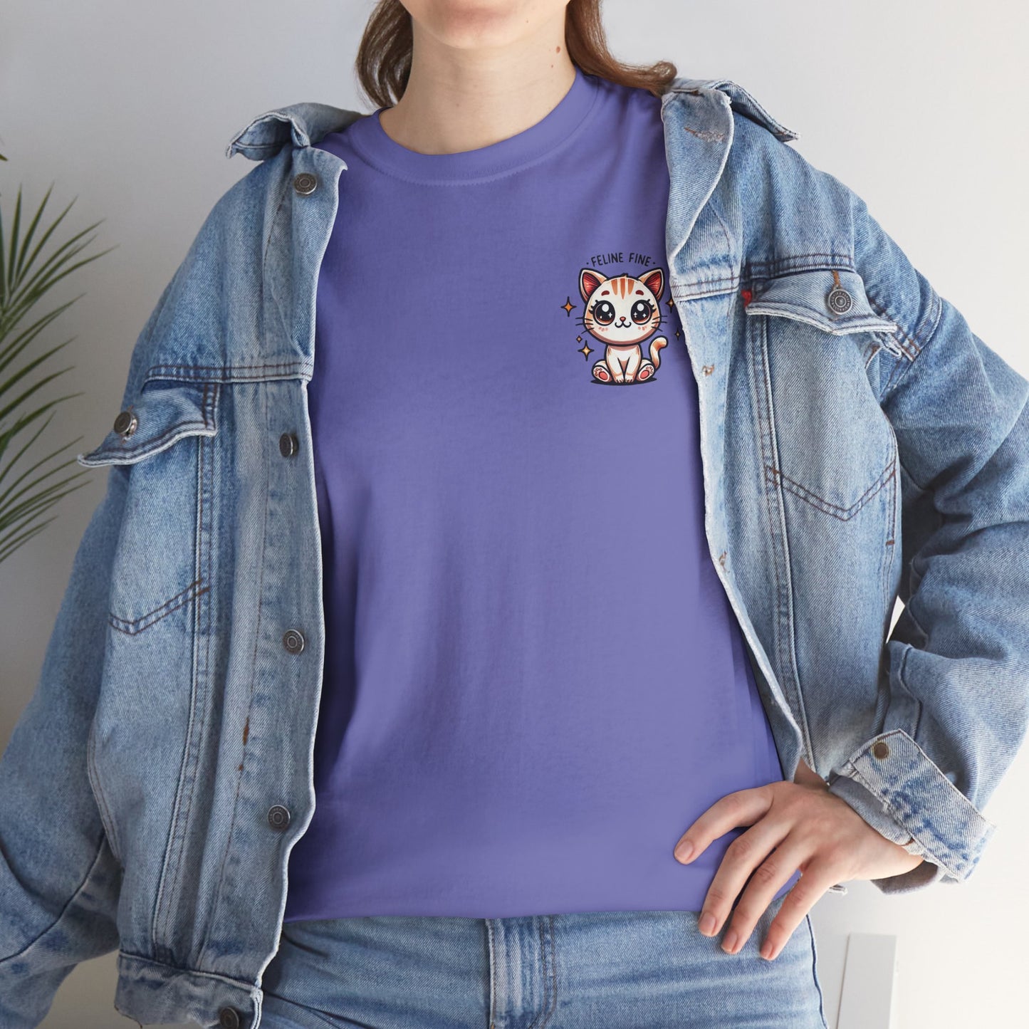 Feline Fine | Unisex Heavy Cotton Tee
