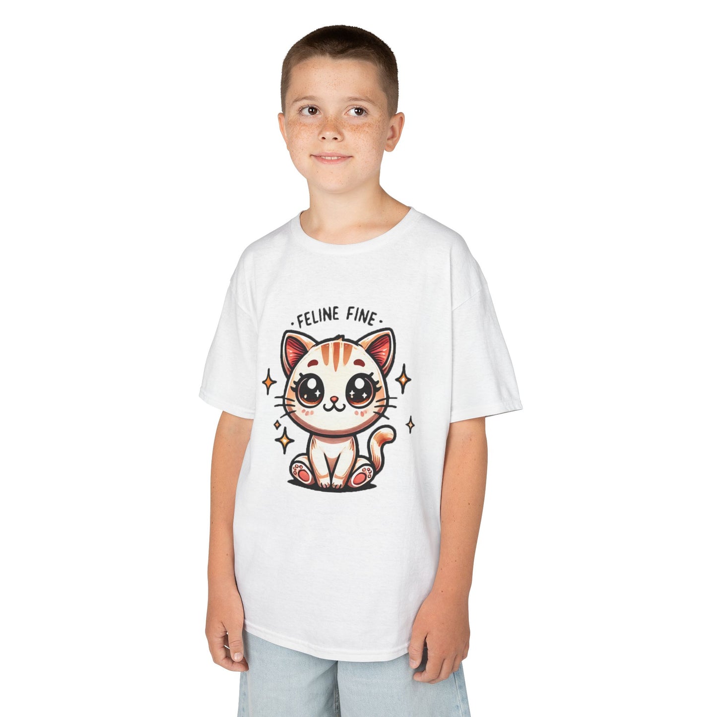 Feline Fine | Kids Heavy Cotton™ Tee