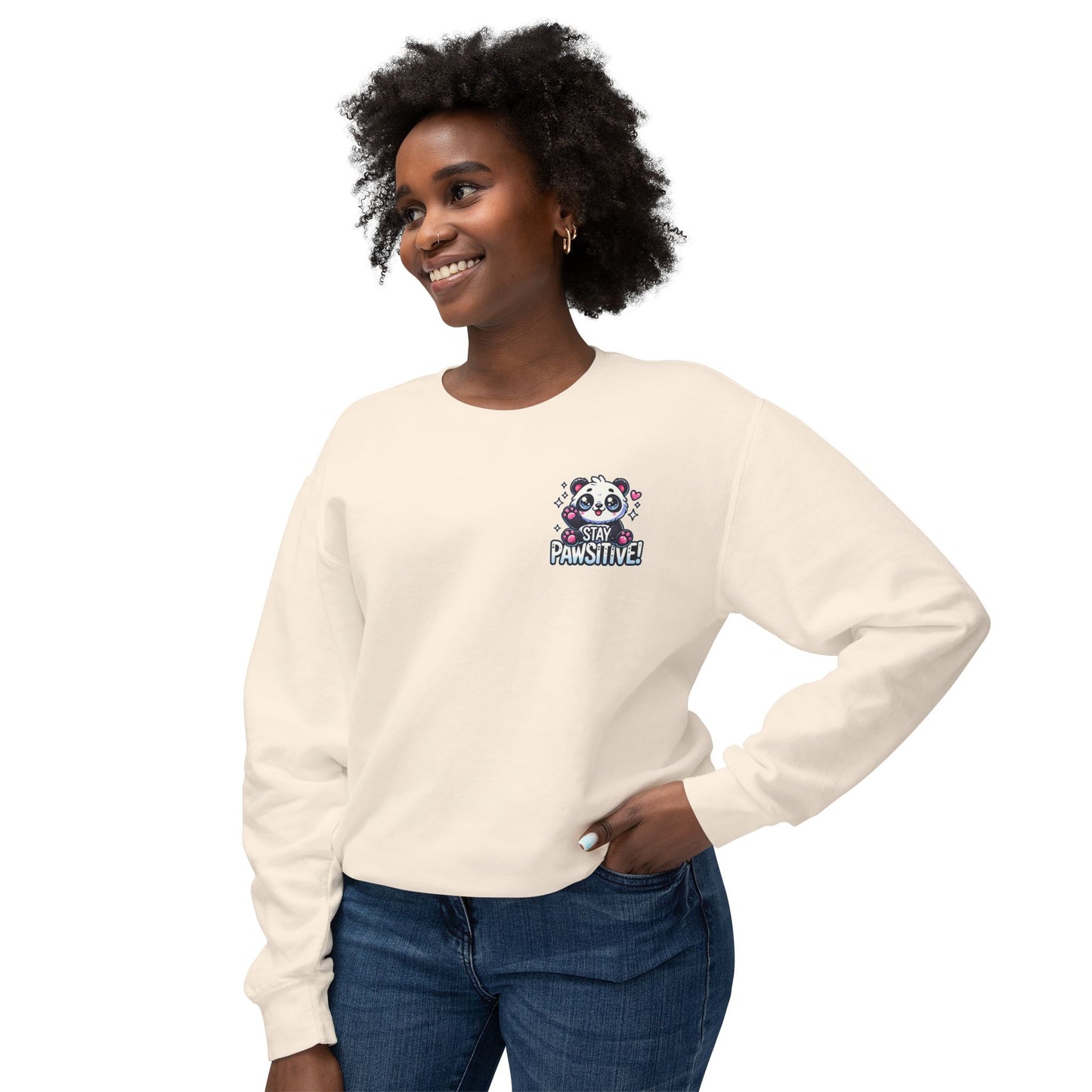 Pawsitive | Unisex Lightweight Crewneck Sweatshirt