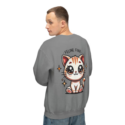 Feline Fine | Unisex Lightweight Crewneck Sweatshirt