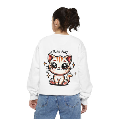 Feline Fine | Unisex Garment-Dyed Sweatshirt