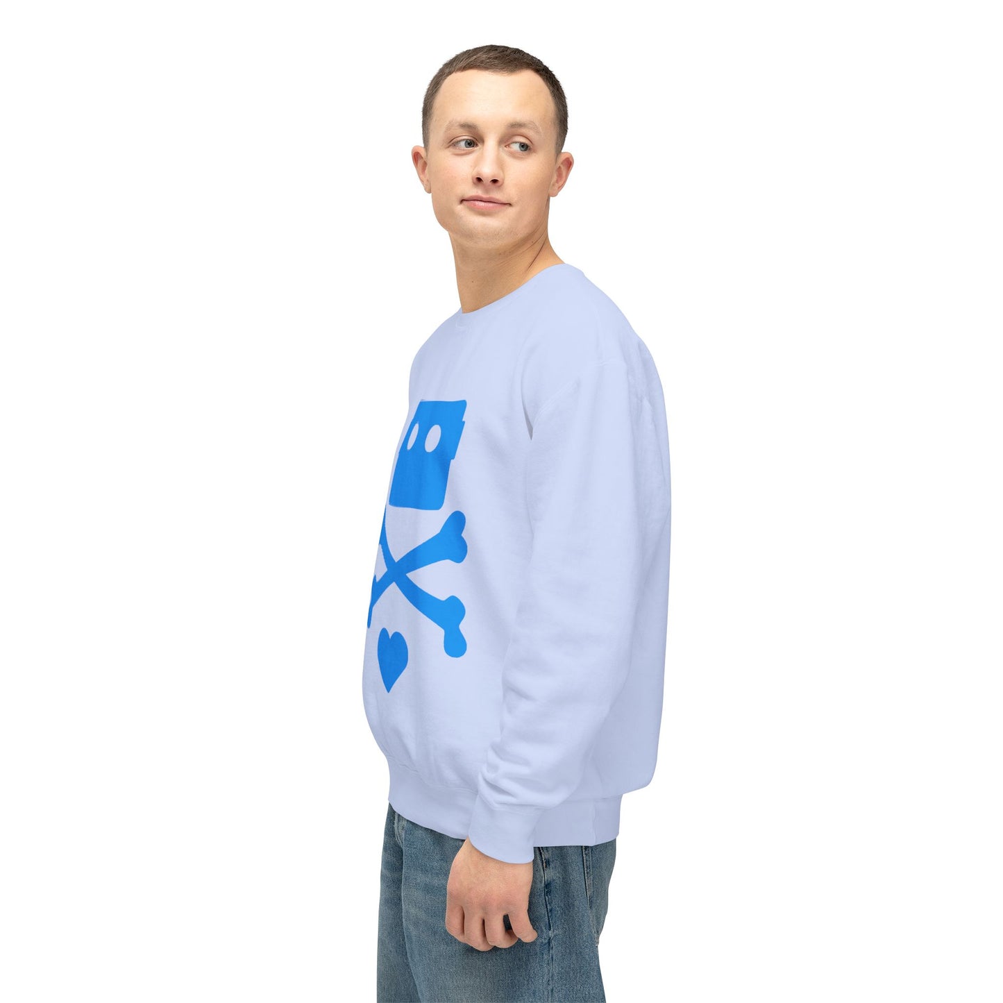 Zima Blue | Unisex Lightweight Crewneck Sweatshirt